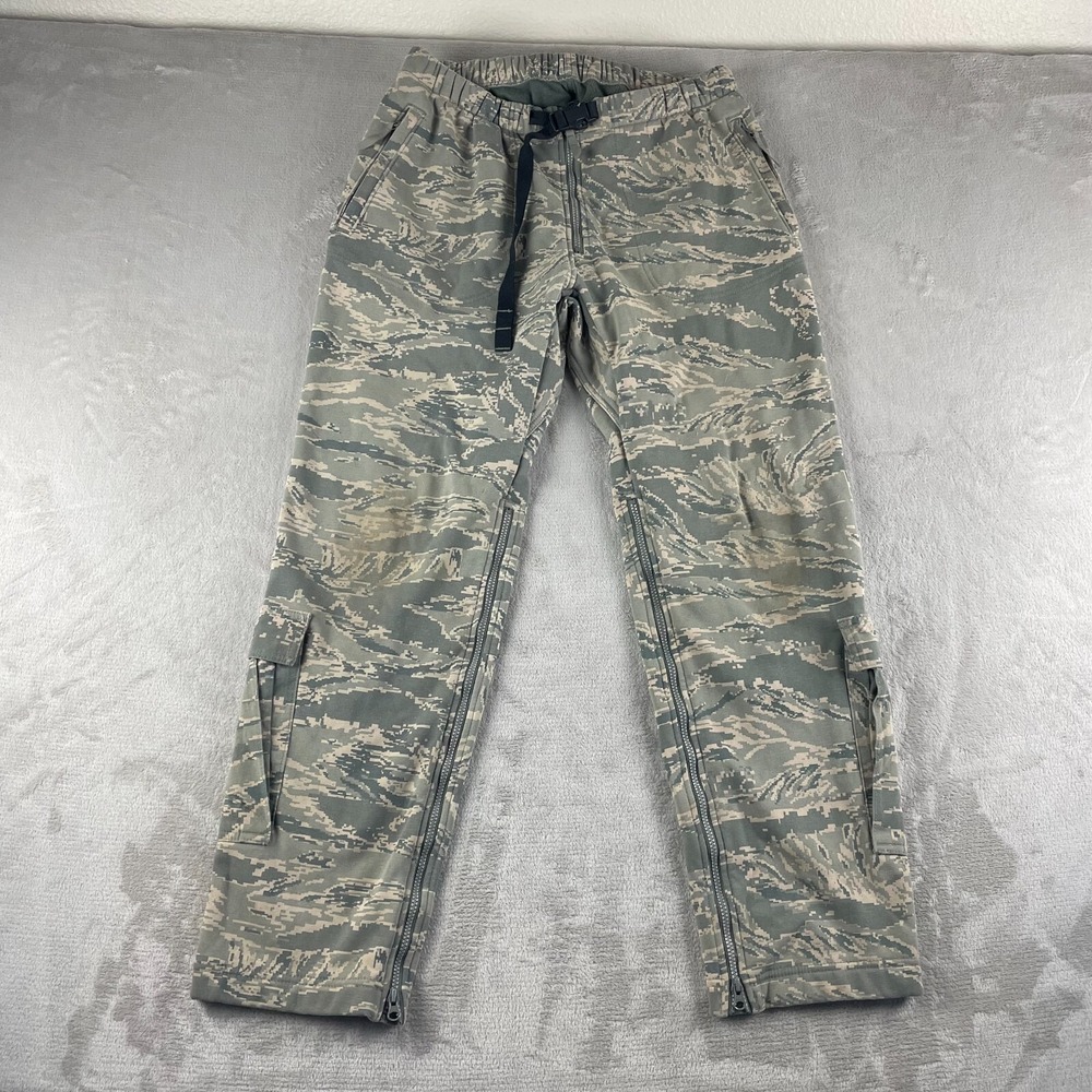 Massif USAF Military FR Pants Men Large Tiger Stripe Camo Nomex Fleece Lined